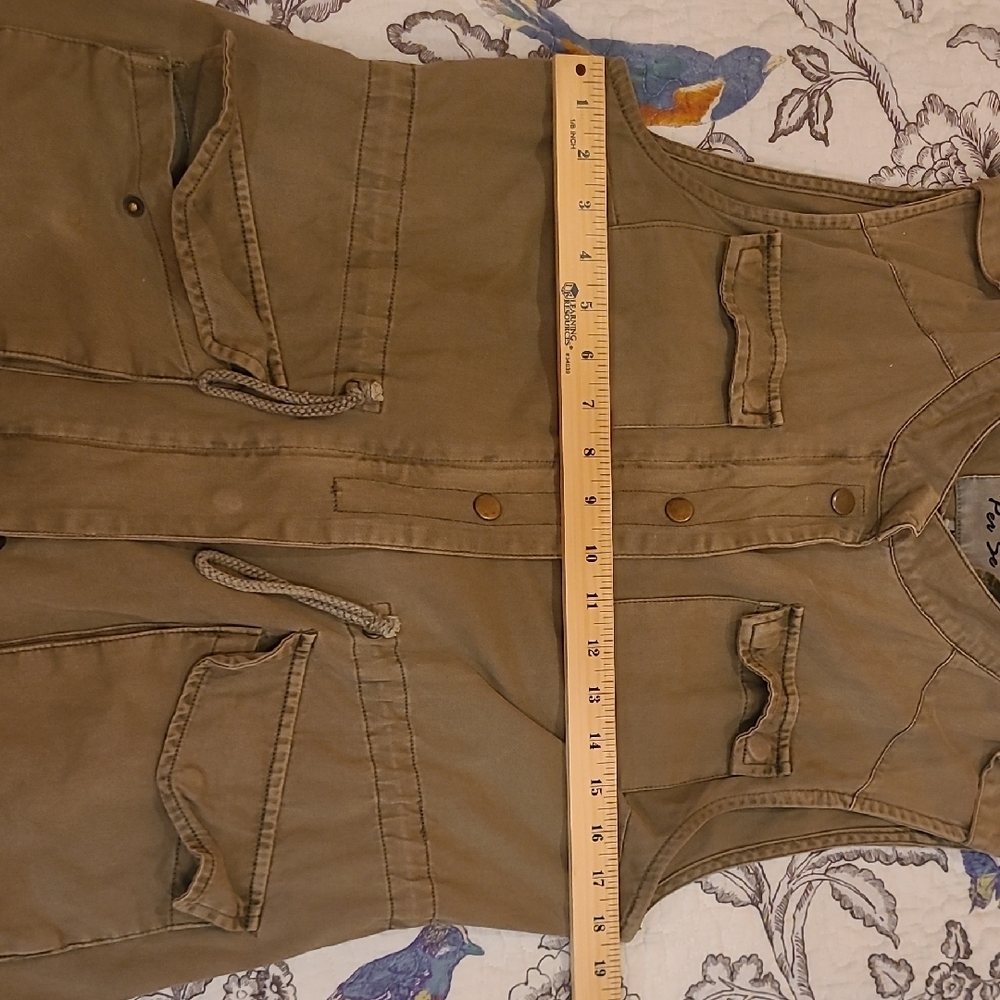 Per Se Women's Olive Utility Vest- Sz M - Picture 10 of 11